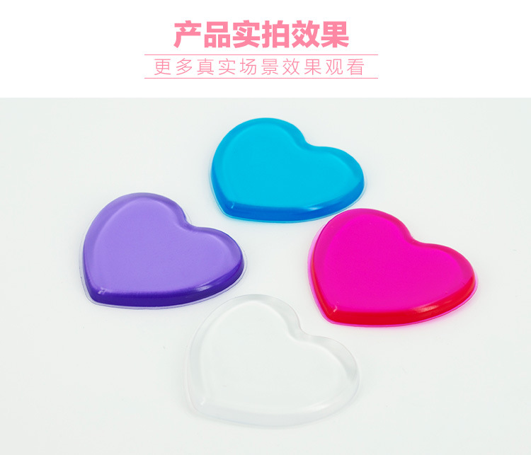 心形硅膠粉撲實(shí)拍圖